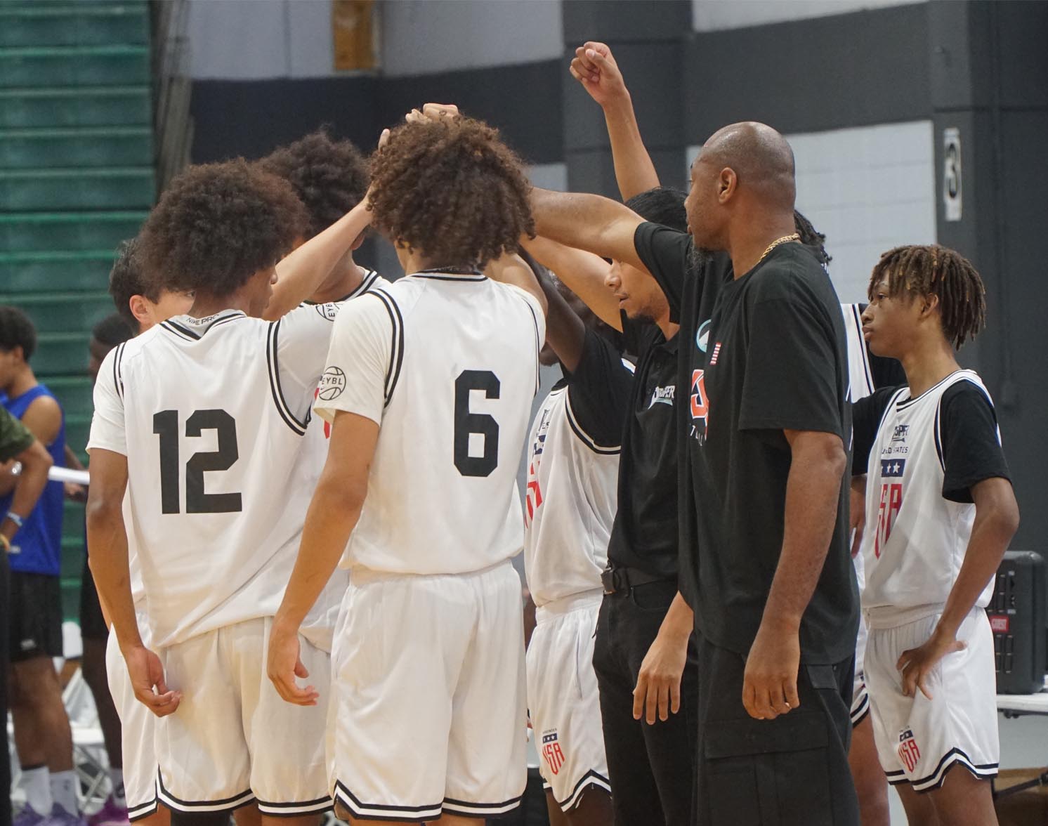 Prosper Prep team huddle